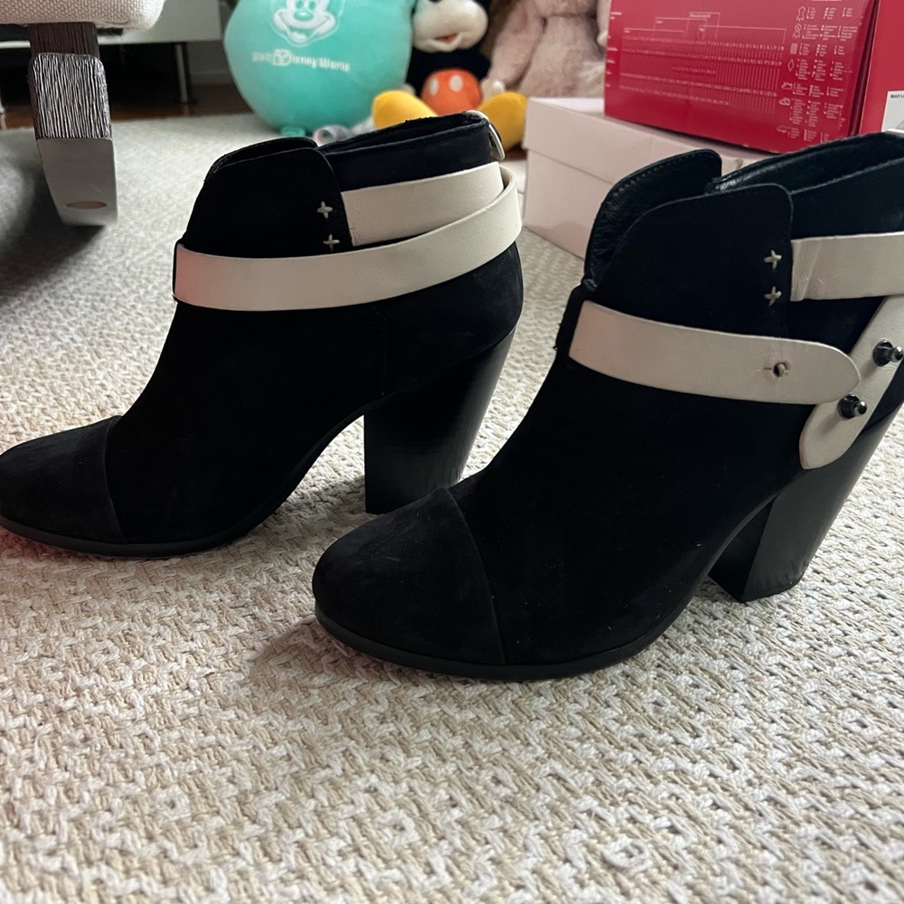 rag & bone Black Suede Harrow Boot